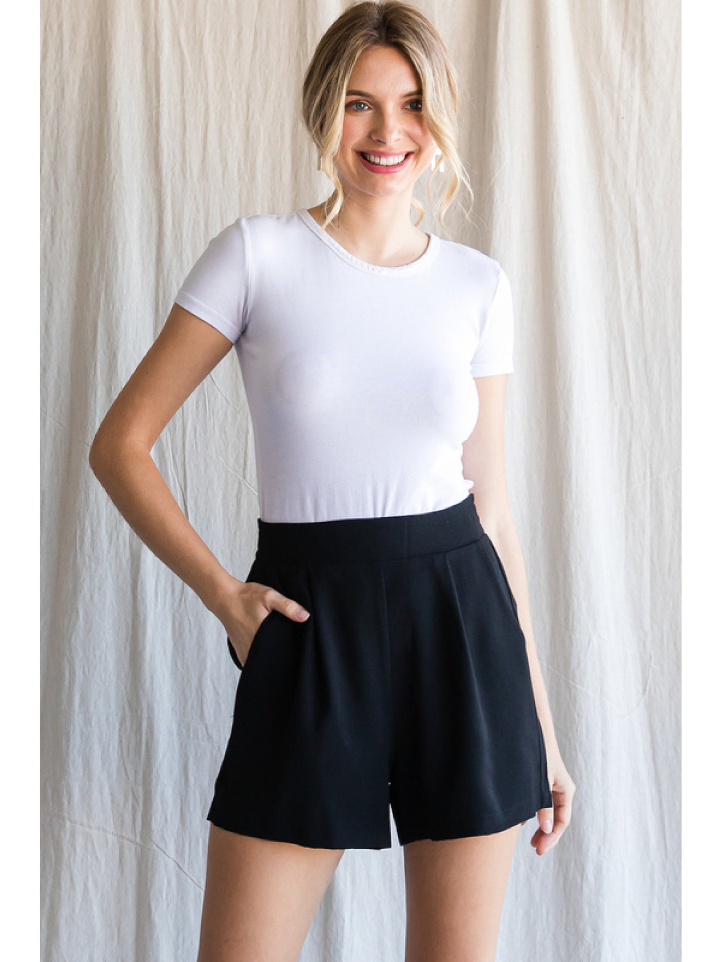 BLACK SHORTS DRESSY OR CASUAL