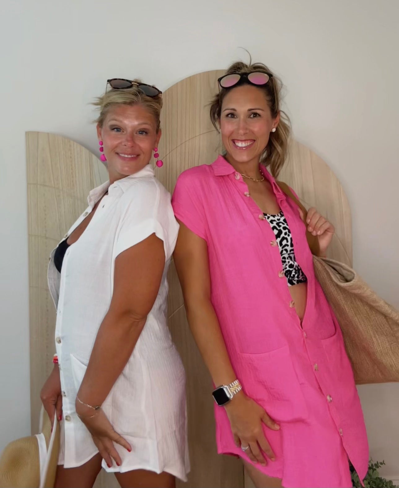 COLLARD BUTTON DOWN DRESS / SWIM SUIT COVER